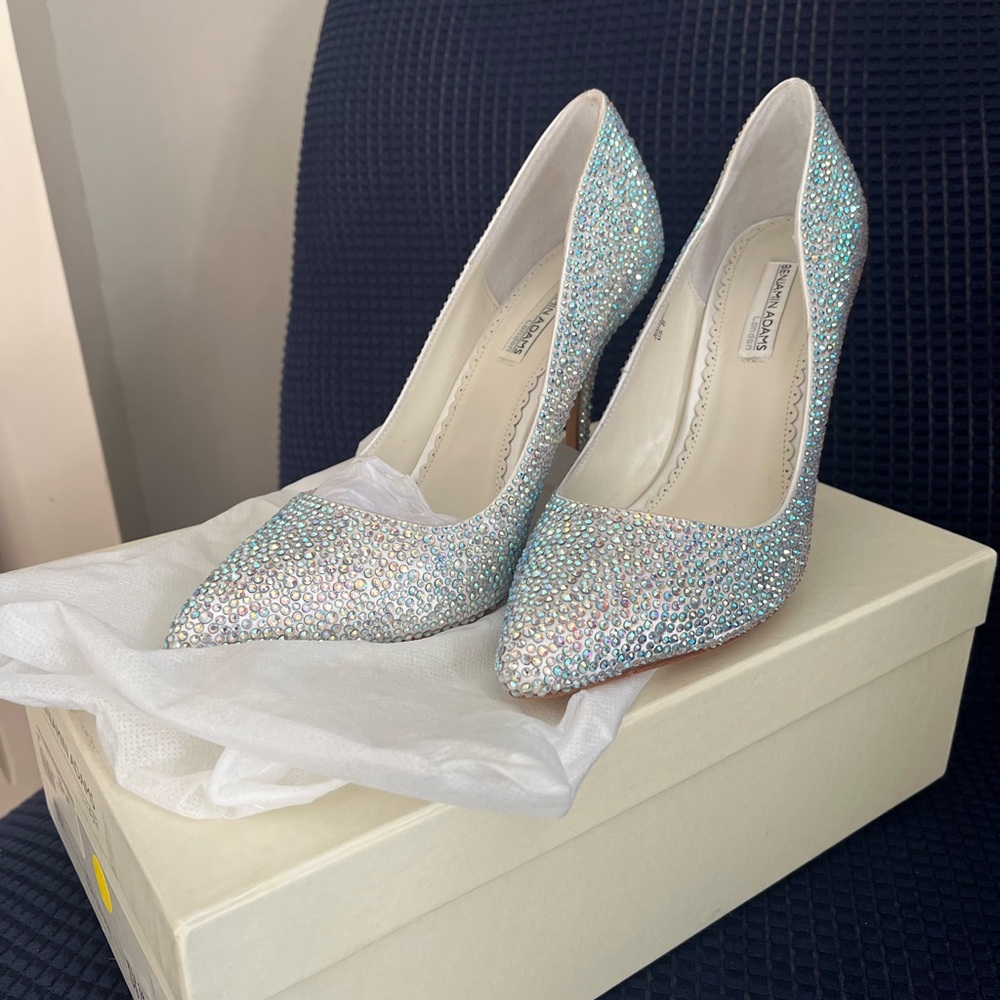 Silver Glitter Pumps